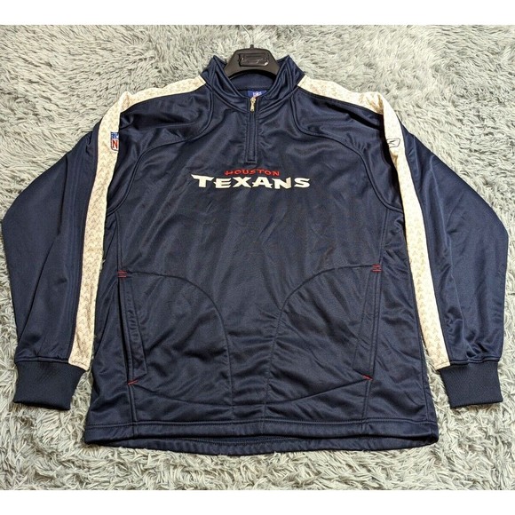 NFL Houston Texans‎ Sweatshirt Mens Large L Reebok Authentic Sideline Sweatshirt - Picture 1 of 11